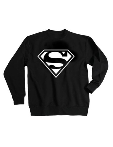 SWEAT-SHIRT sans capuche col rond SUPERMAN BLANC