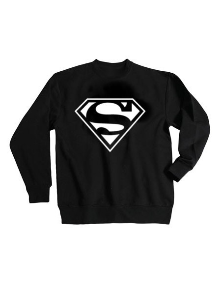 SWEAT-SHIRT sans capuche col rond SUPERMAN BLANC