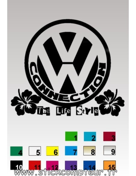 Autocollant LOGO VW CONNECTION