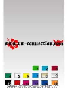 Autocollant avec main VW CONNECTION