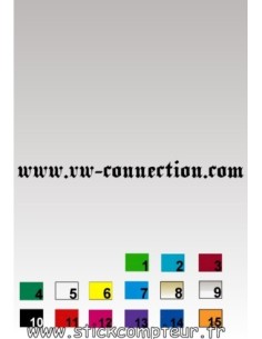 Autocollant simple VW CONNECTION