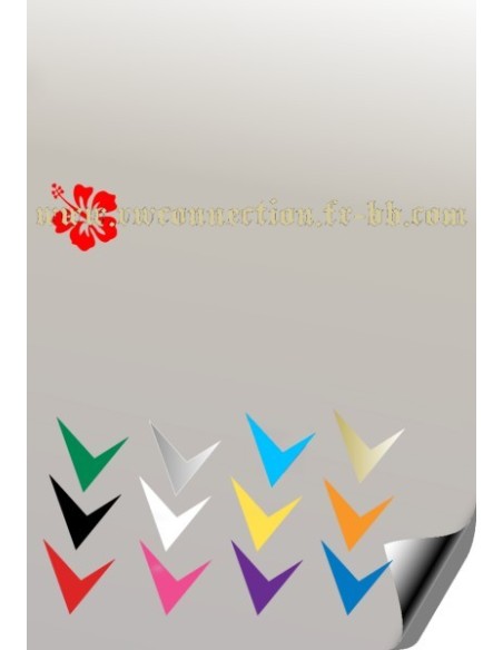 Autocollant avec fleur VW CONNECTION OR