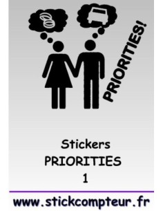 PRIORITIES 1 Stickers *
