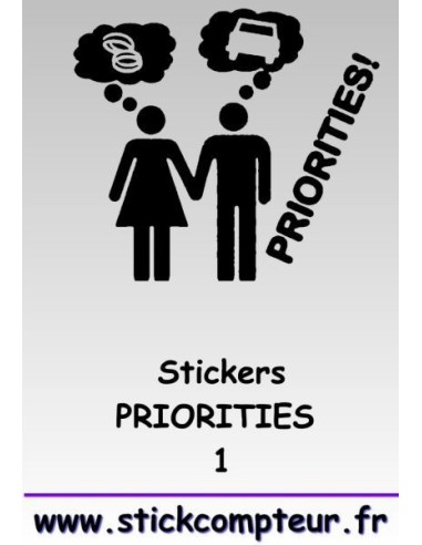 PRIORITIES 1 Stickers *