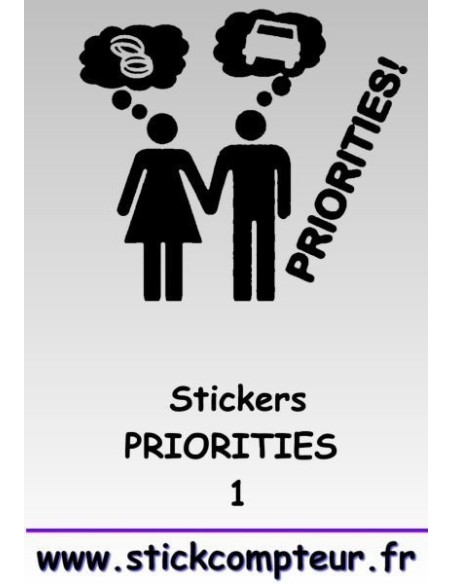 PRIORITIES 1 Stickers *