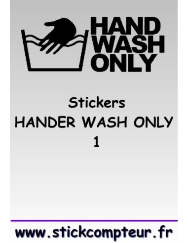 Stickers HANDER WASH ONLY 1