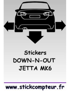 1 stickers Down-n-out JETTA MK6