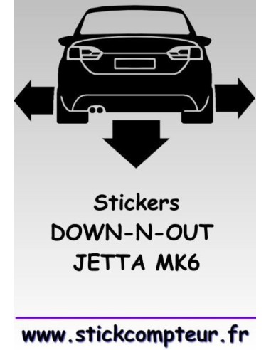 1 stickers Down-n-out JETTA MK6