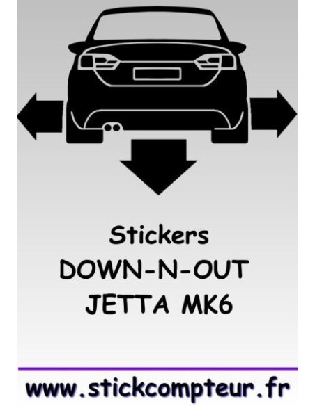 1 stickers Down-n-out JETTA MK6