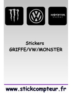 Stickers GRIFFE/VW/MONSTER 1