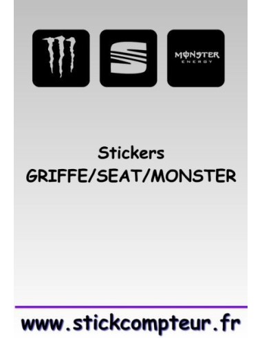 Stickers GRIFFE/SEAT/MONSTER