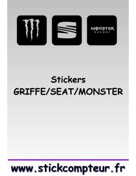 Stickers GRIFFE/SEAT/MONSTER