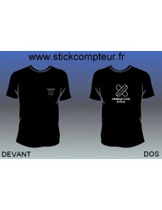 4.3 TEE-SHIRT GERMAN LOOK STYLE LOGO NOIR 4 DECO 3