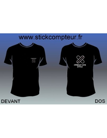 4.3 TEE-SHIRT GERMAN LOOK STYLE LOGO NOIR 4 DECO 3