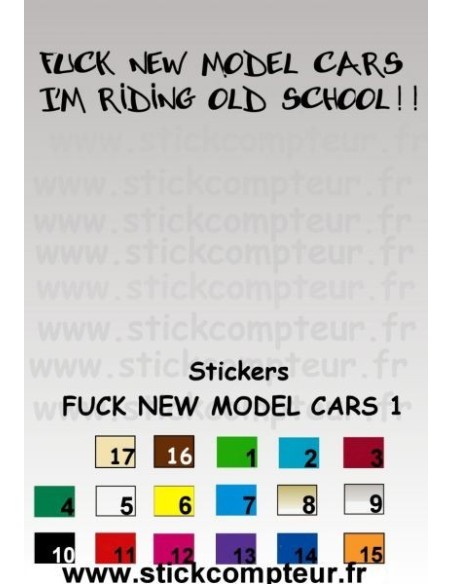 FUCK NEW MODEL CARS 1