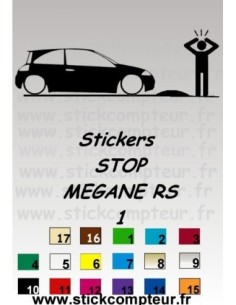 Stickers STOP MEGANE RS