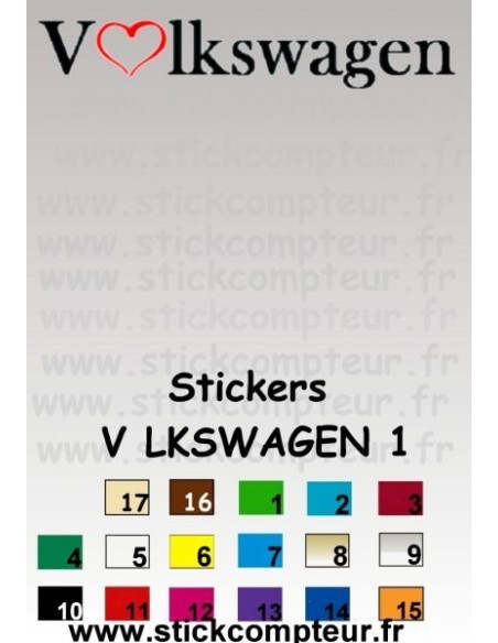 Stickers V LKSWAGEN 1