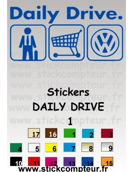 Stickers DAILY DRIVE 1*