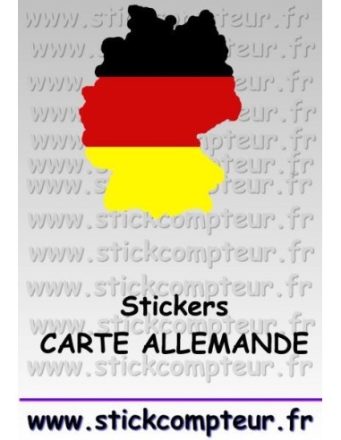 Stickers CARTE DE L'ALLEMAGNE