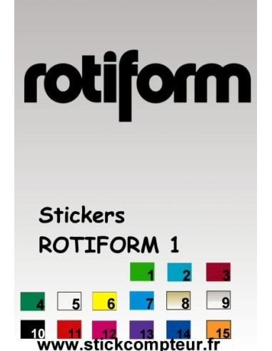 ROTIFORM 1 Stickers*