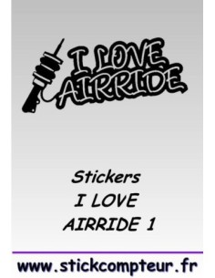 Stickers I LOVE AIRRIDE 1