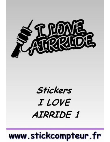Stickers I LOVE AIRRIDE 1