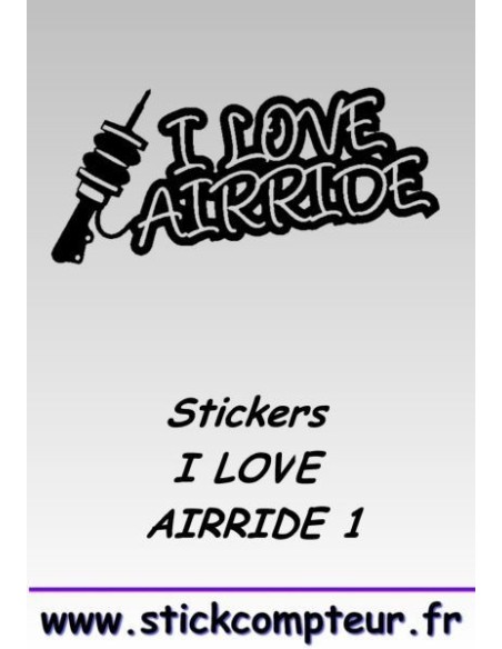 Stickers I LOVE AIRRIDE 1