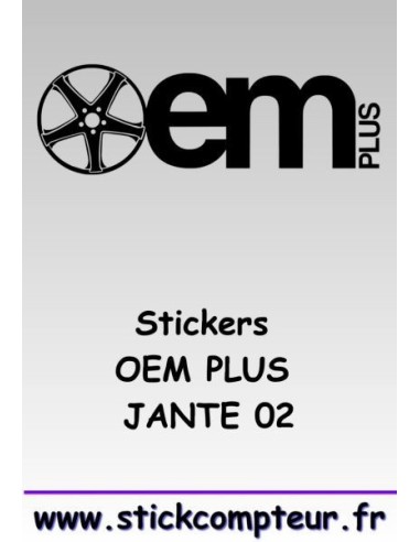 1 stickers OEM PLUS JANTE 02