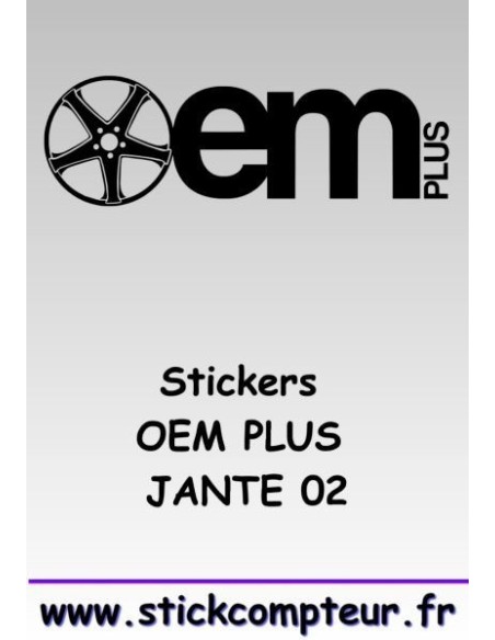 1 stickers OEM PLUS JANTE 02