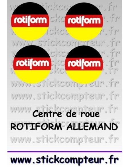 4 Stickers Centre de jantes ROTIFORM ALLEMAND