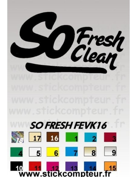 SO FRESH FEVK16