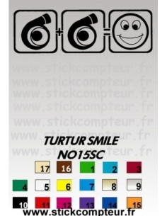 Stickers TURTUR SMILE NO15SC