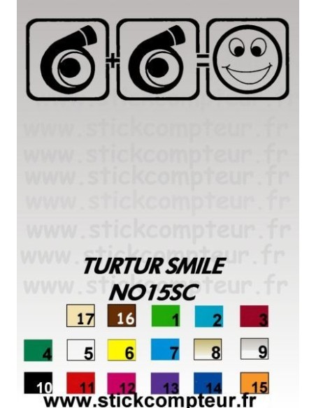 Stickers TURTUR SMILE NO15SC
