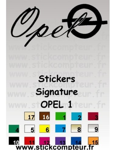 Signature OPEL 1