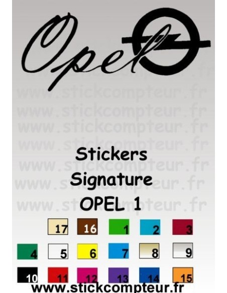Signature OPEL 1