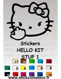 Stickers HELLO KIT STUP 1