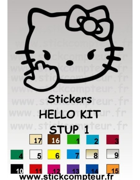 Stickers HELLO KIT STUP 1