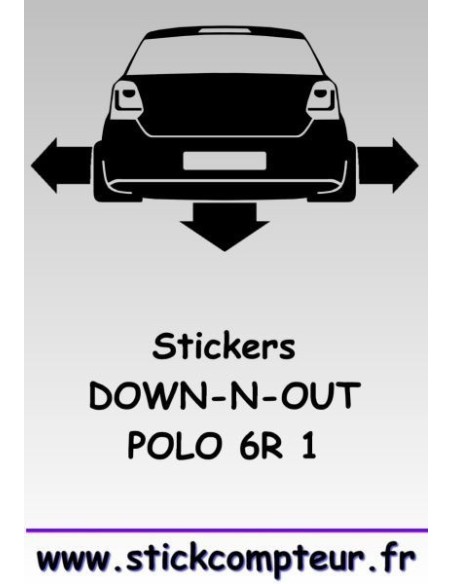 1 stickers Down-n-out POLO 6R 1