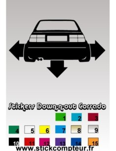 Stickers Down-n-out Corrado 1