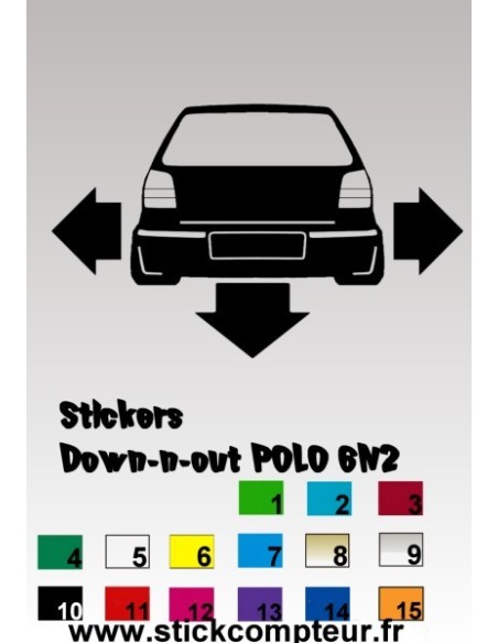 1 stickers Down-n-out POLO 6n2