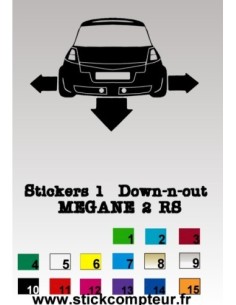Stickers 1 Down-n-out MEGANE 2RS