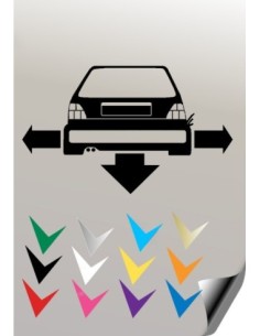 Autocollant 3 VW GOLF 2