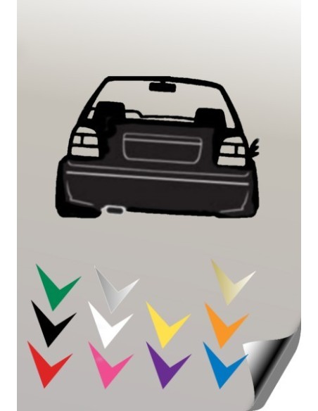 1 stickers autocollant 2 VW GOLF 3
