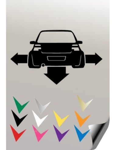 VW GOLF 4 DOWN & OUT Stickers *