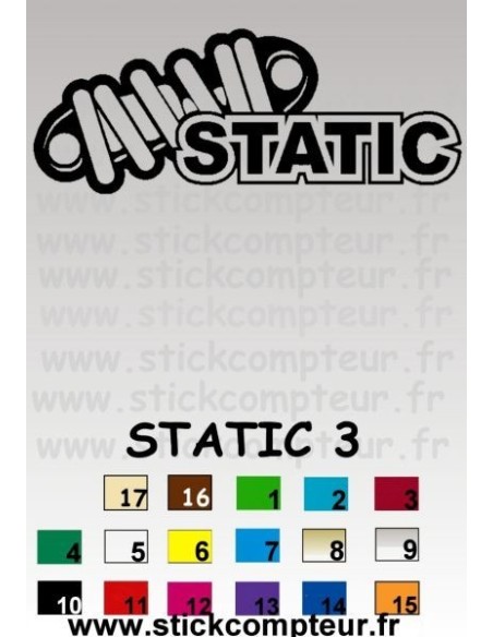 Stickers STATIC 3
