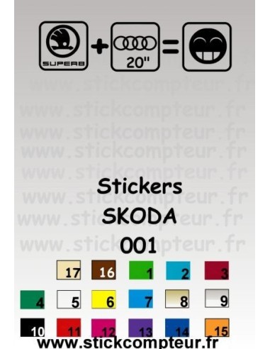 Stickers SKODA 001