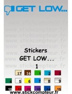 Stickers GET LOW ... 1
