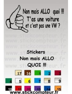 Stickers Non mais ALLO quoi !!!