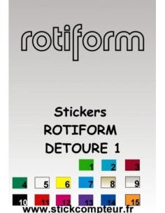 Stickers ROTIFORM DETOURE 1