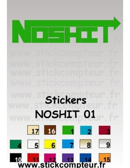 Stickers NOSHIT 01